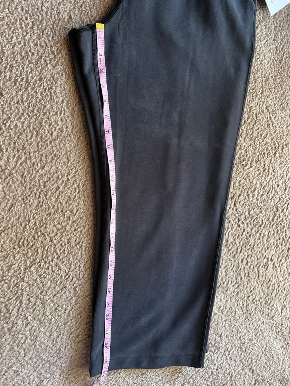 NWT Lululemon Softstreme HR Straight Leg Crop Pants - Black Sz 8 - Picture 10 of 10